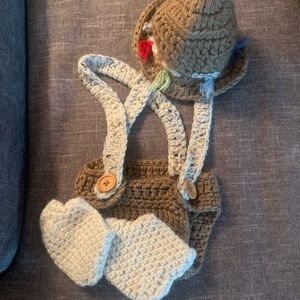 Handmade Fisherman newborn photo costume